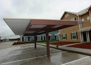 Semi Cantilever Covered Parking