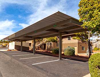 Commercial covered parking for Chino Valley area business