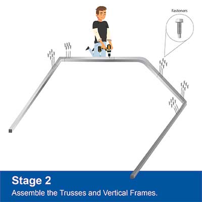 Step 2 - Assemble frame sections