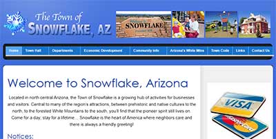 Town of Snowflake, AZ website